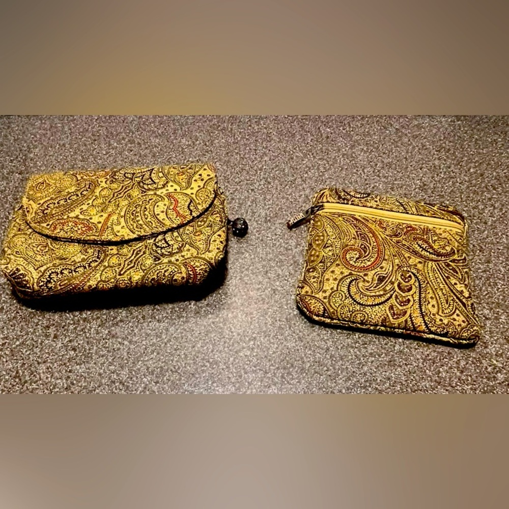Vintage Marco Avane: Beautiful (2) Bag Set: Clutch Bag & Compact Cosmetic Bag